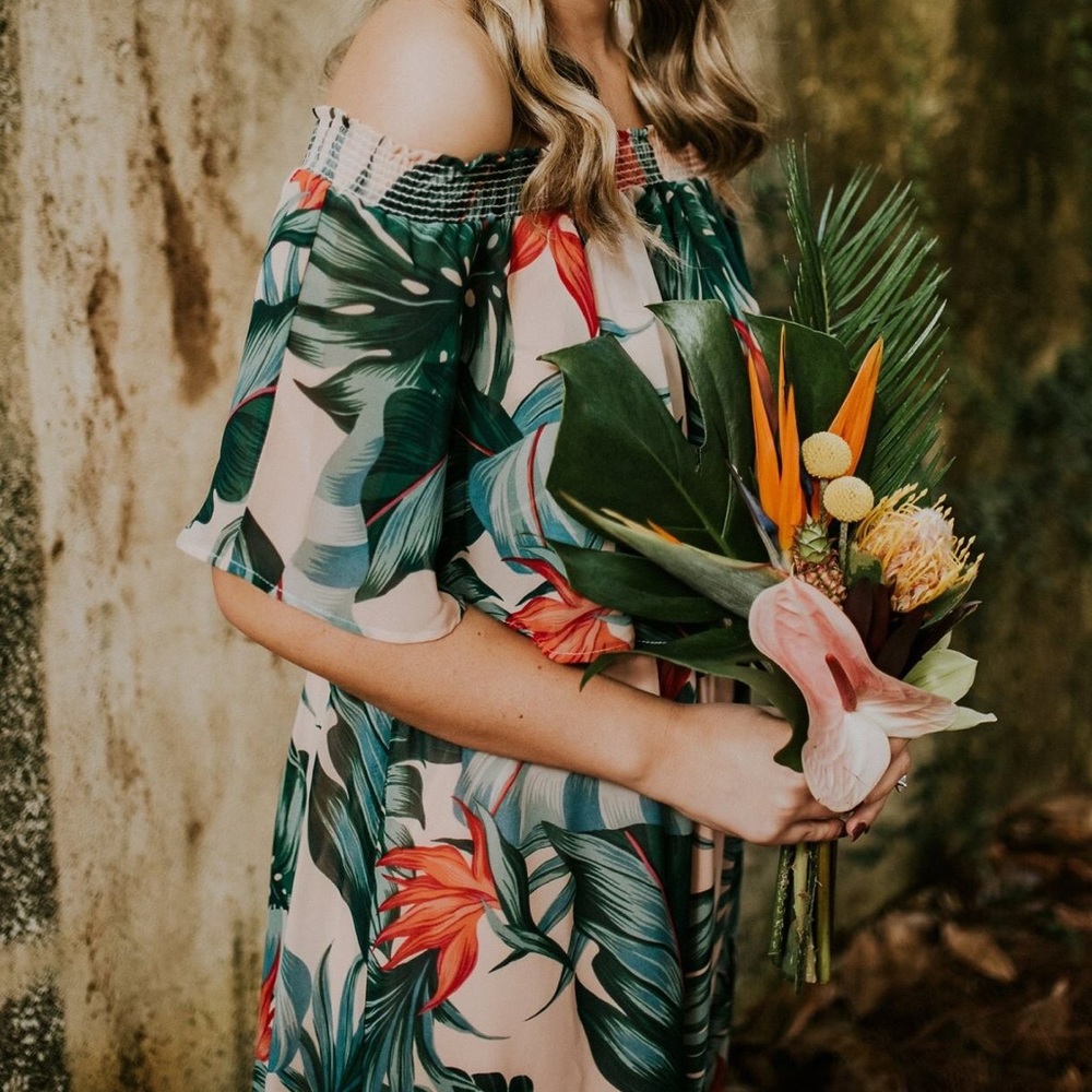 Tropical Bridesmaid Dress